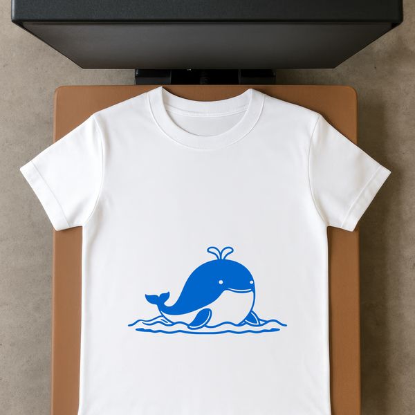 Majestic Ocean Creature Large marine mammal swimming in the ocean.
