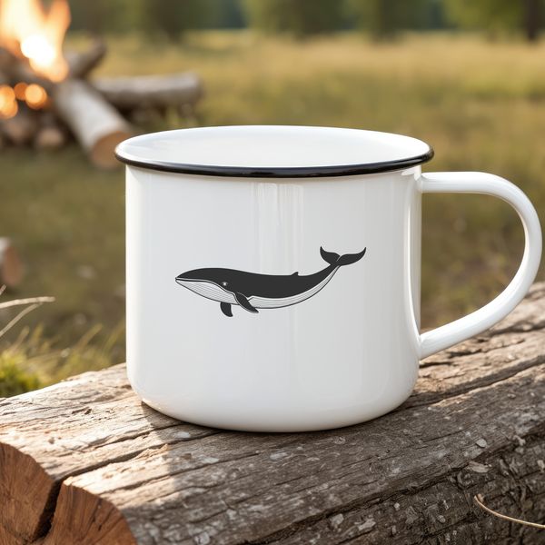 Stunning Whale Silhouette Vector Art A high-resolution vector illustration of a whale, suitable for commercial and personal use.
