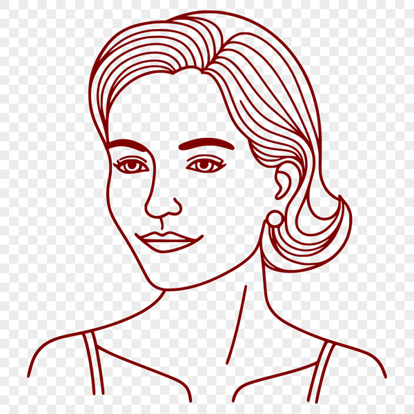 A digital illustration of a woman in various roles, suitable for Mothers Day designs or vector art projects.