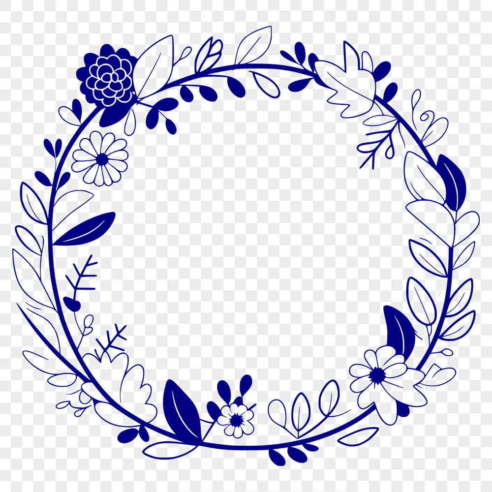 Free Scalable Floral Wreath Clip Art A high-resolution floral wreath design created as a scalable vector graphic (SVG) file.