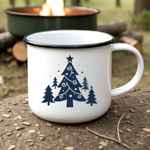 Digital representation of a festive holiday tree in high-resolution vector format.