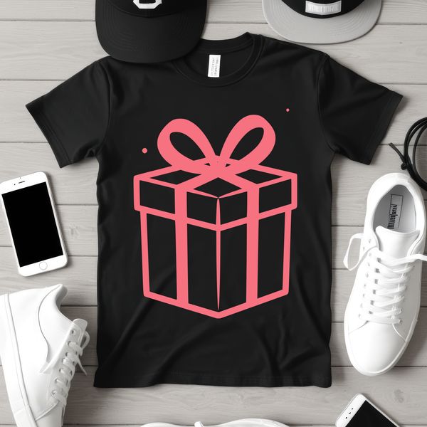 A simple vector illustration of a wrapped gift box with a bow on top.