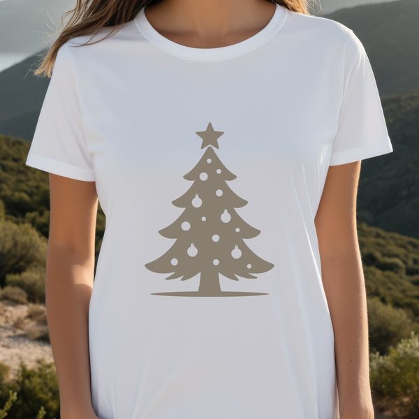 An SVG graphic of a festive holiday tree design.