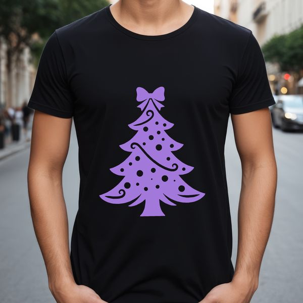 An SVG design of a stylized Christmas tree, suitable for various uses including DIY crafts and digital applications.