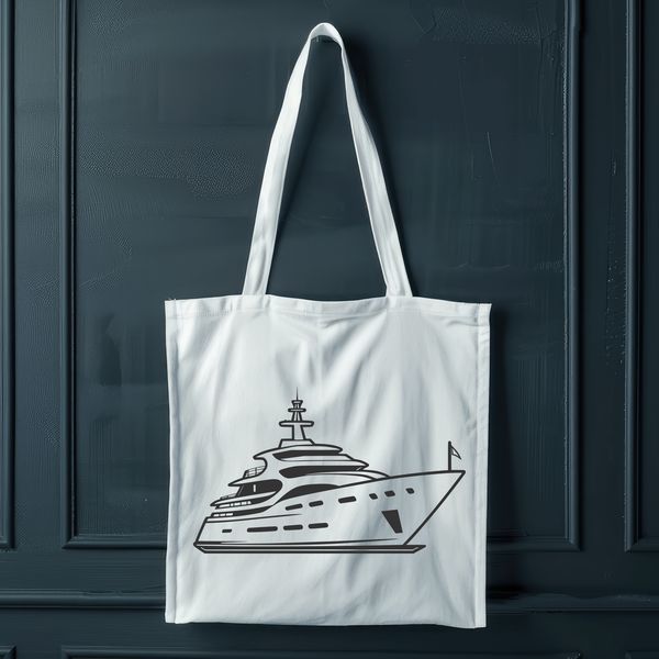 Beautiful Sailing Vessel Graphics A detailed illustration of a sailing yacht in vector format.