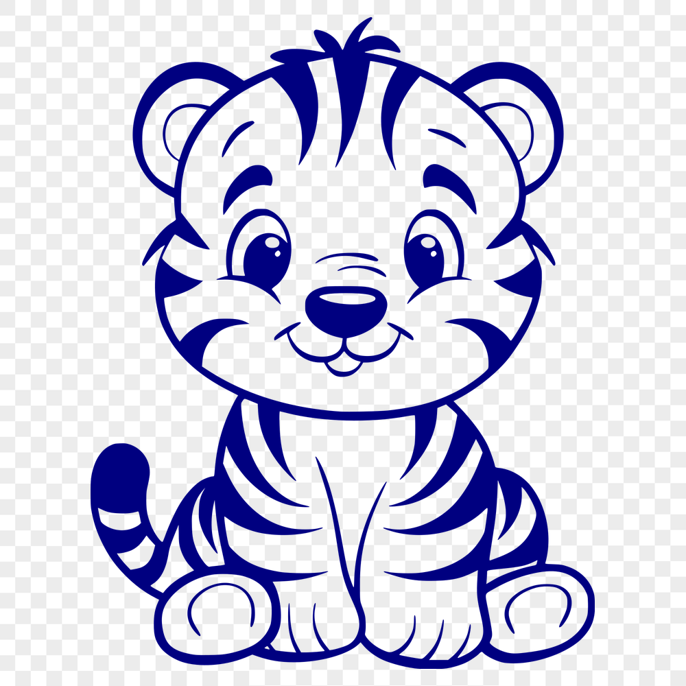 Unique Sitting Tiger PDF