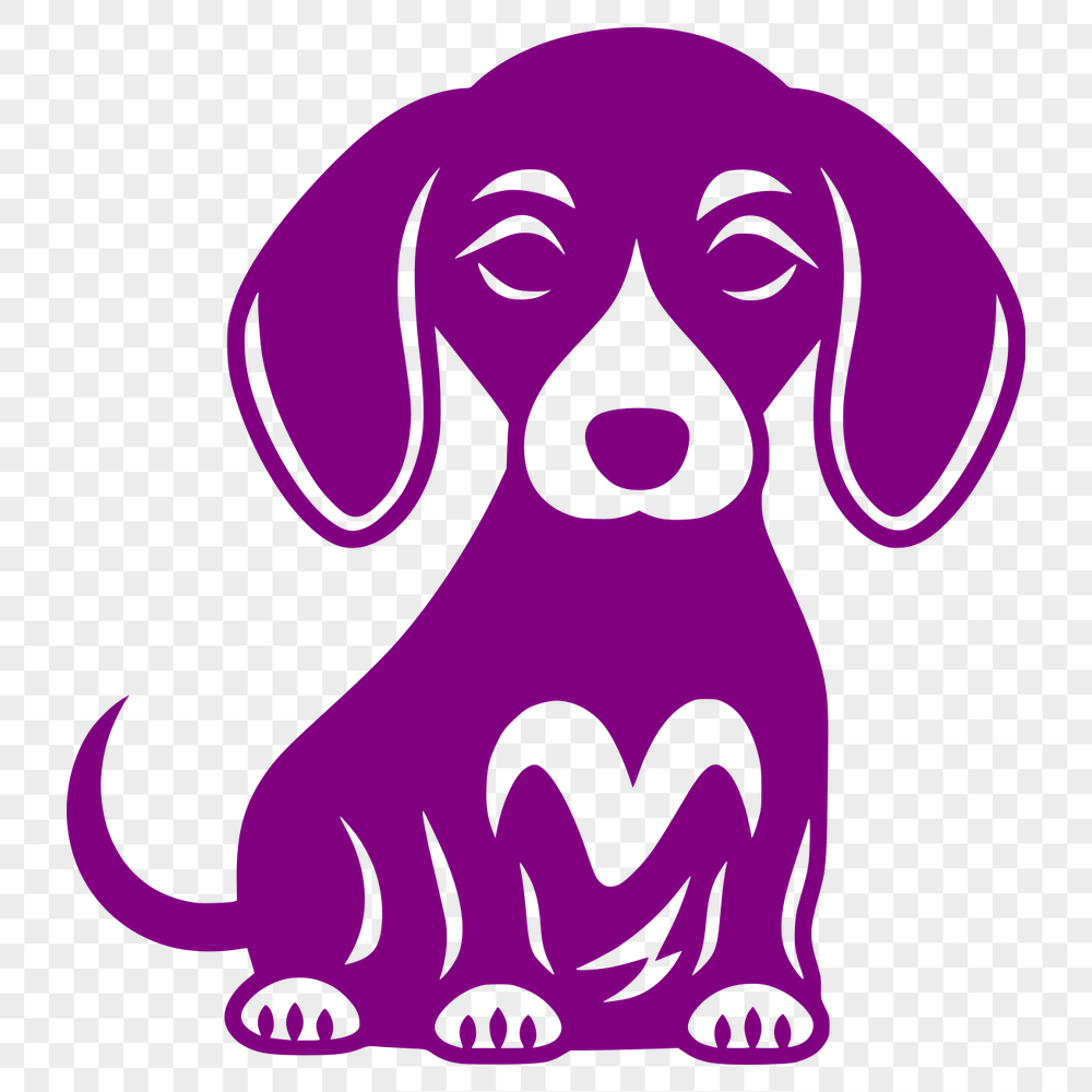 Stunning Dachshund Vector Craft File