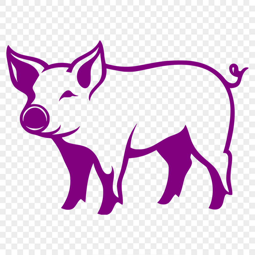 Free Stunning Pig Vector Craft File