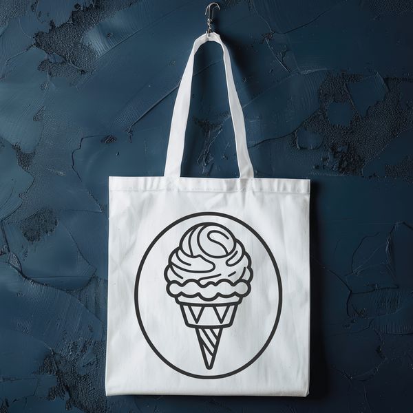 Sweet Summer SVG Artwork A graphic representation of a classic ice cream dessert in various colors.