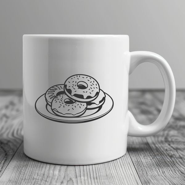 A high-quality illustration of a donut for various digital applications.