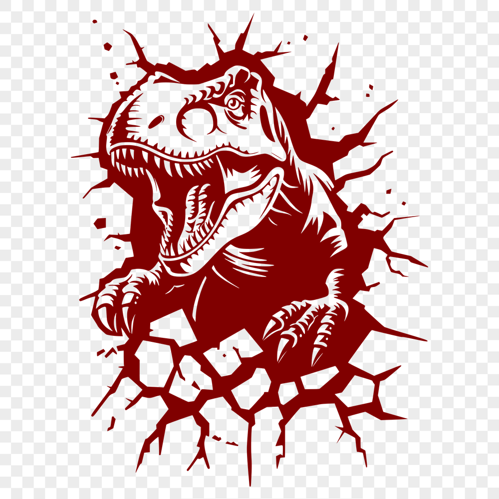 Free Artistic T Rex Digital Drawing