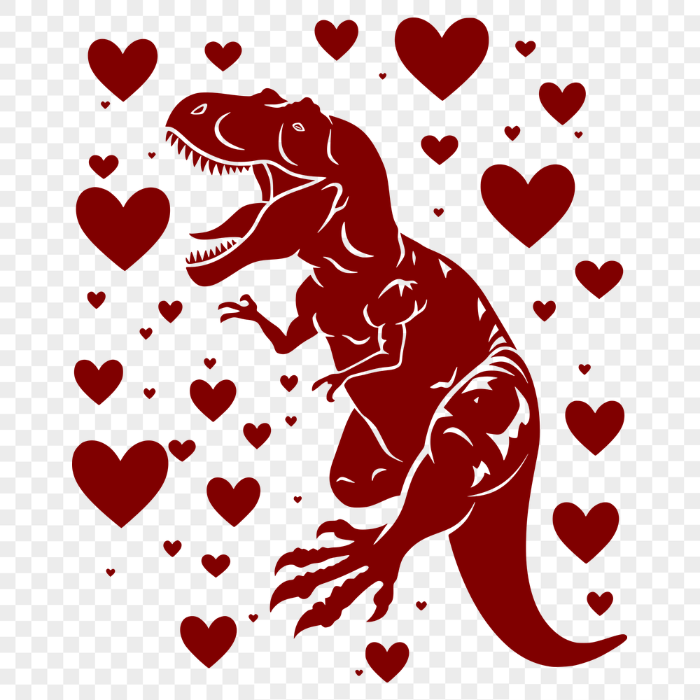 Beautiful T Rex Digital Drawing