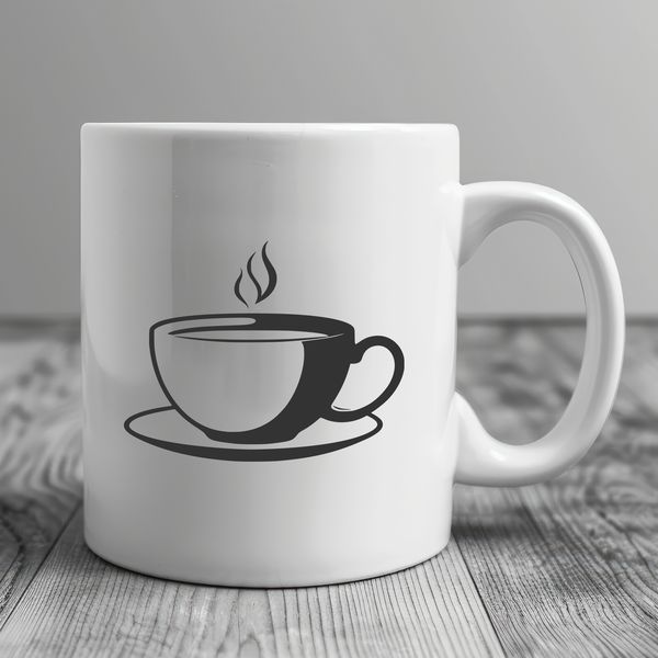 Beautiful SVG Tea Cup Clip Art A simple teacup illustration in vector format.