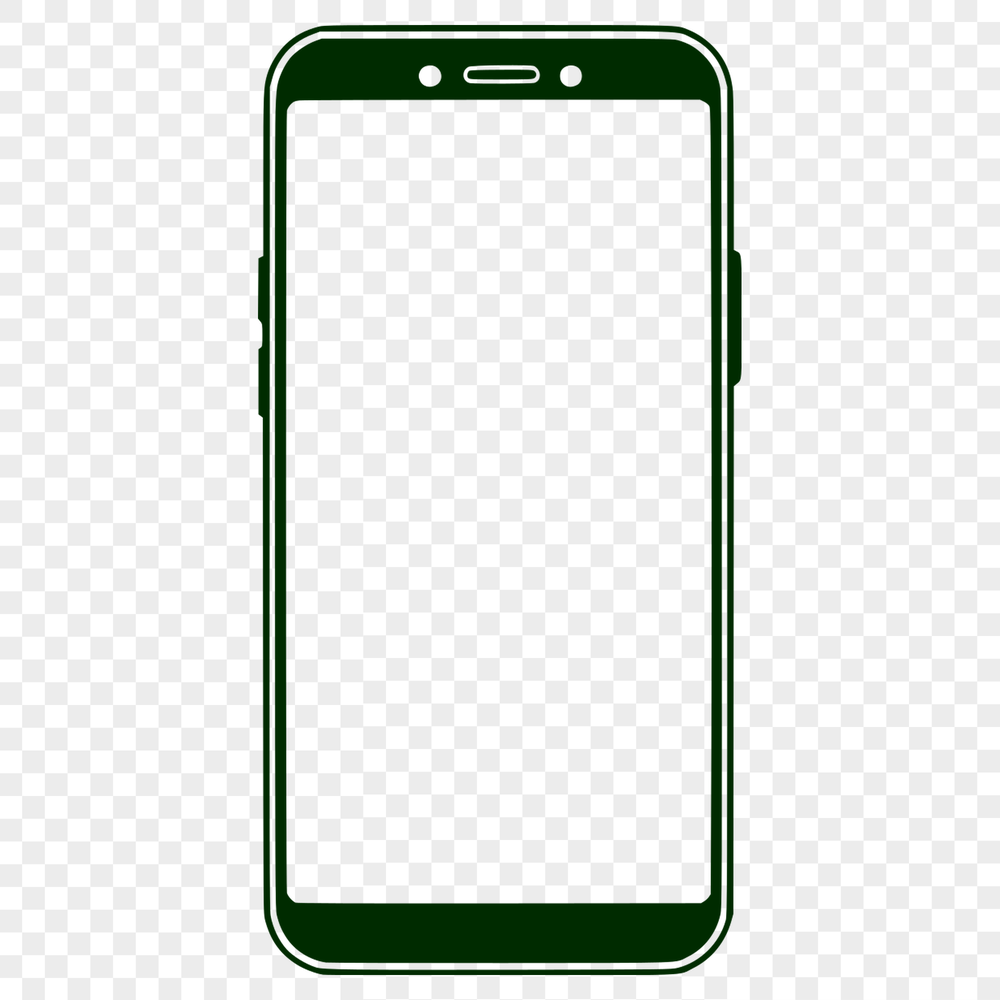Sleek Phone Vector Artwork A digital illustration of a modern mobile phone with sleek design features.