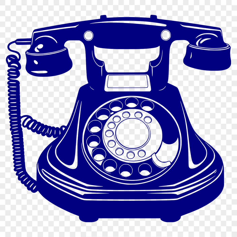 Detailed Phone Design SVG File A detailed illustration of a modern telephone with various features.
