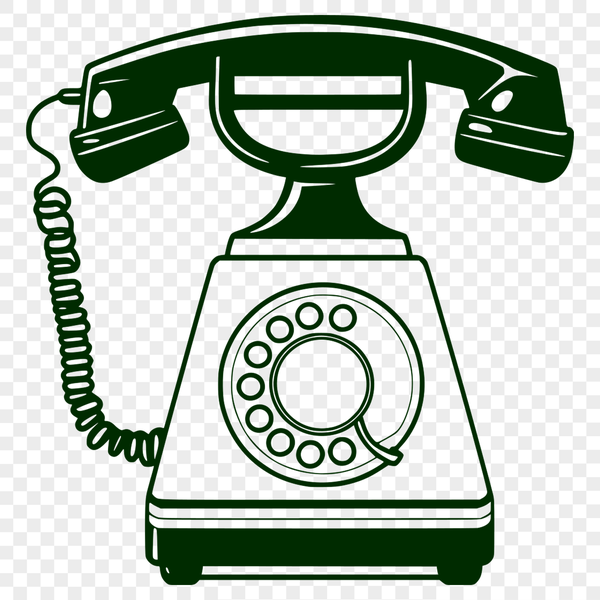 Simple Telephone Design SVG File A digital representation of a telephone, suitable for vector art and design projects.