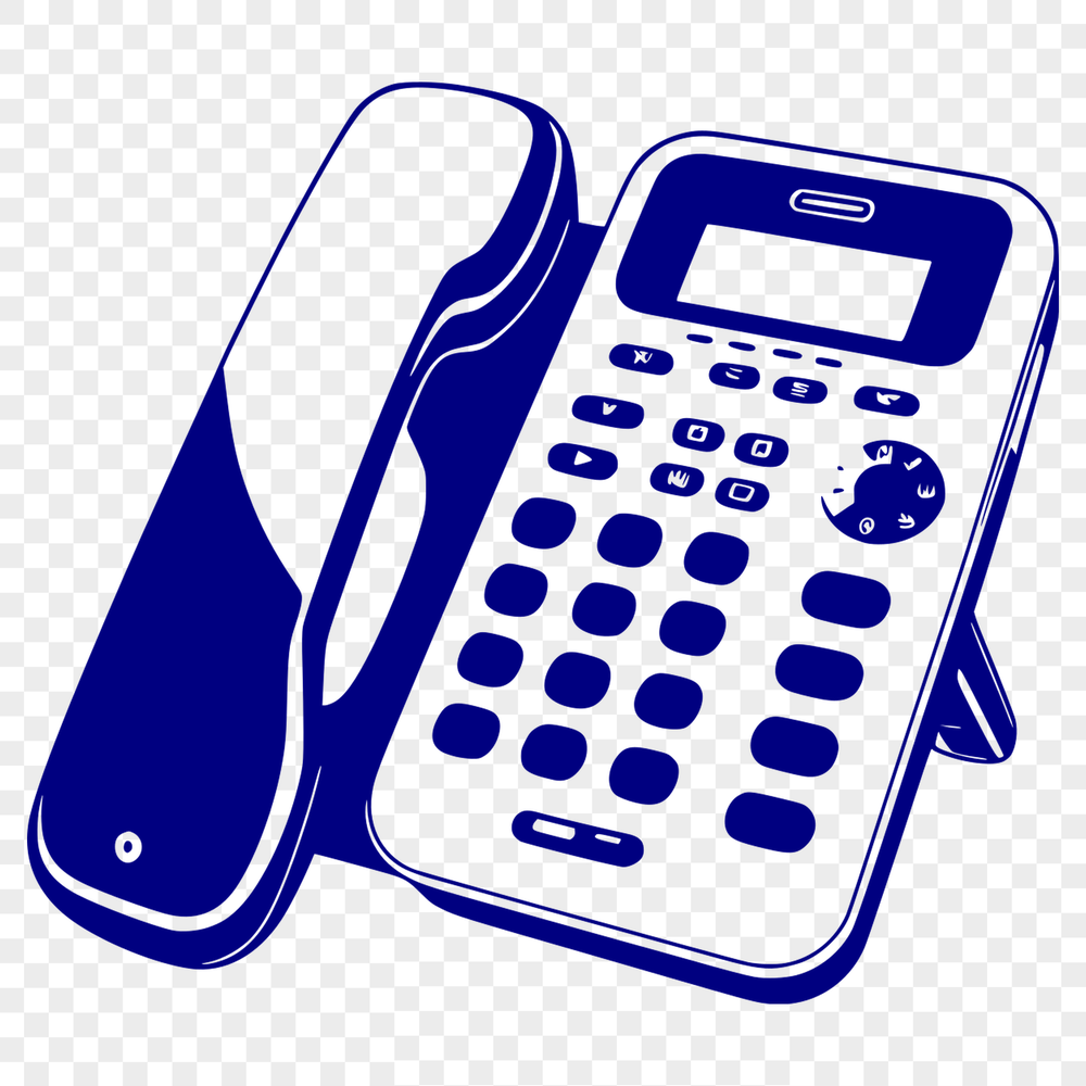 Telephone Icon Design Vector Art An illustration of a modern telephone with buttons and receiver.