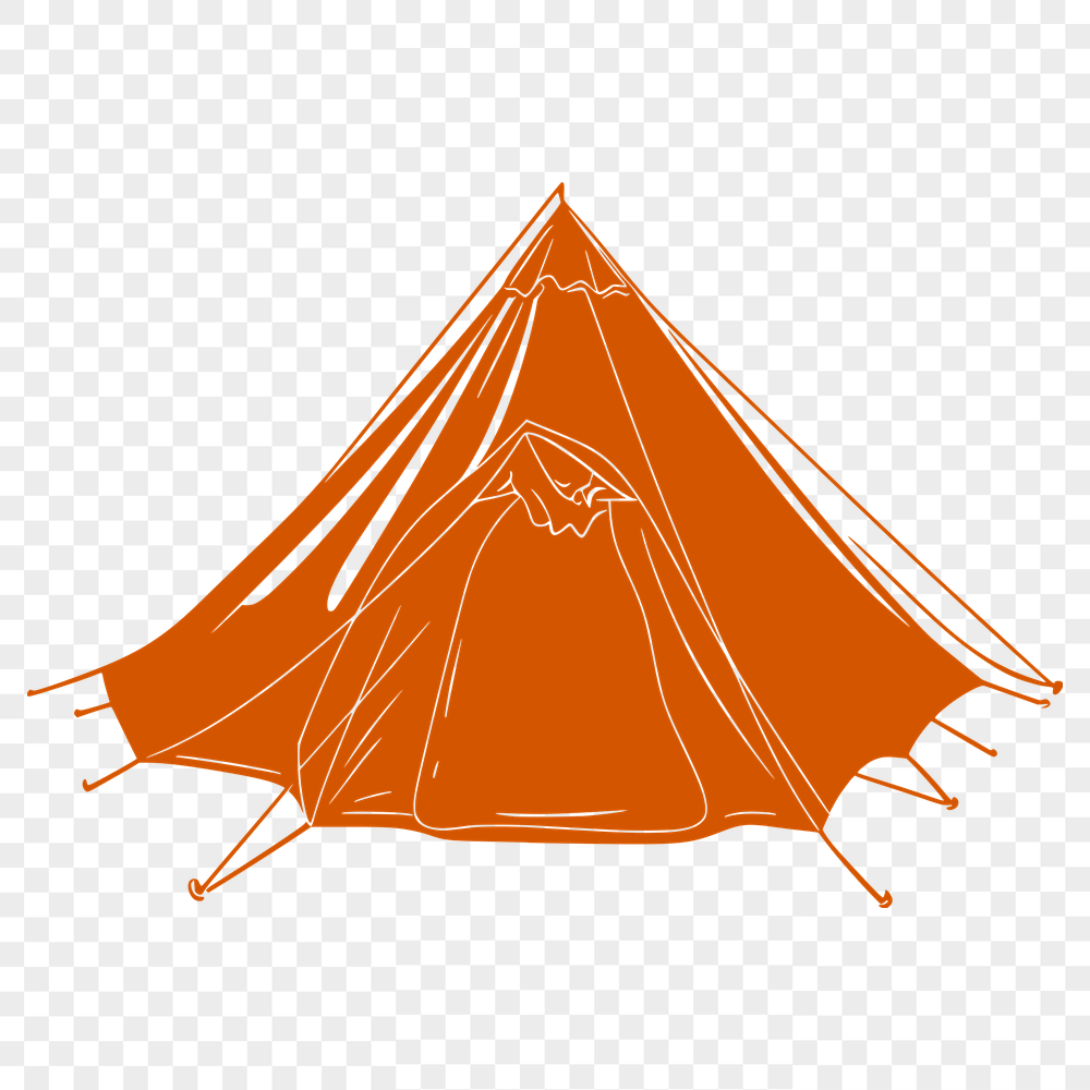 Artistic Tent PNG - Free Commercial Use Download