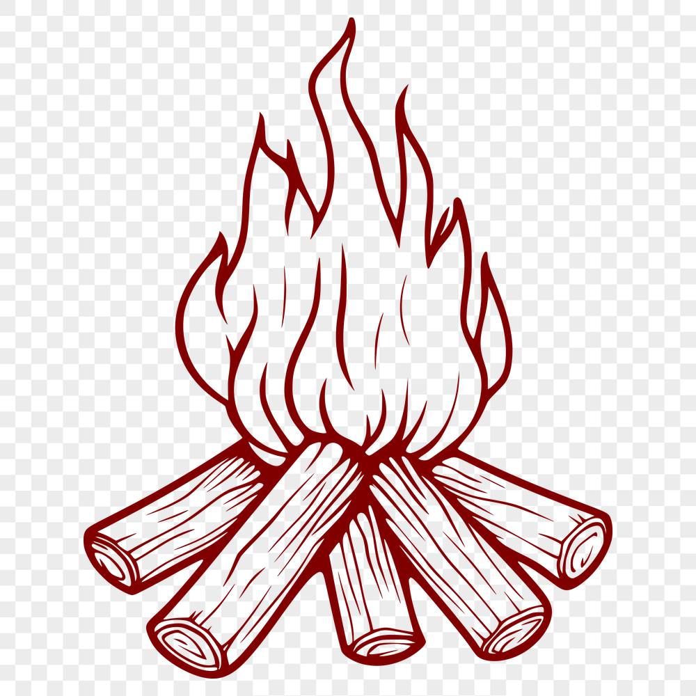 Unique Flames Vector Art In DXF For Free Download