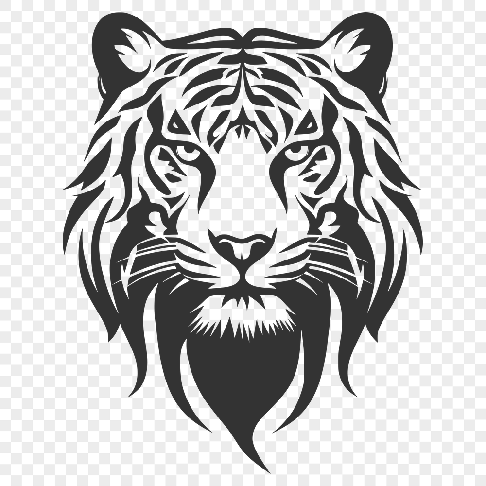 Creative Tiger SVG, PNG, PDF And DXF Files