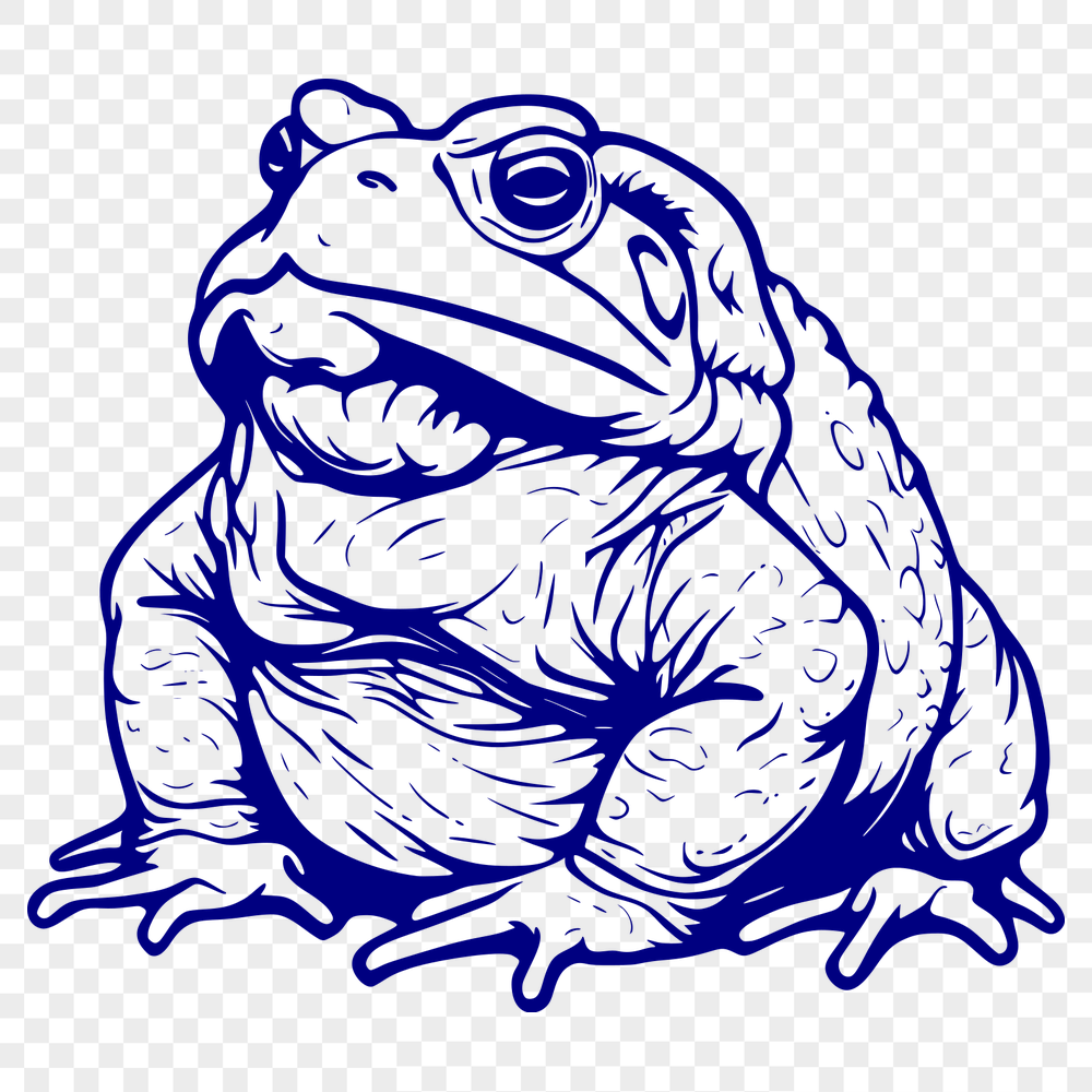 Creative Toad In SVG & DXF