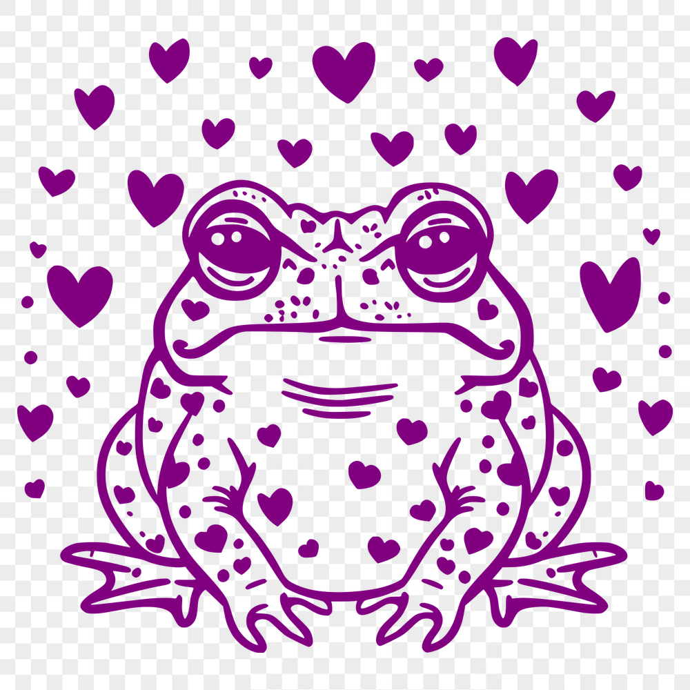 Free Unique Toad Vector Drawing