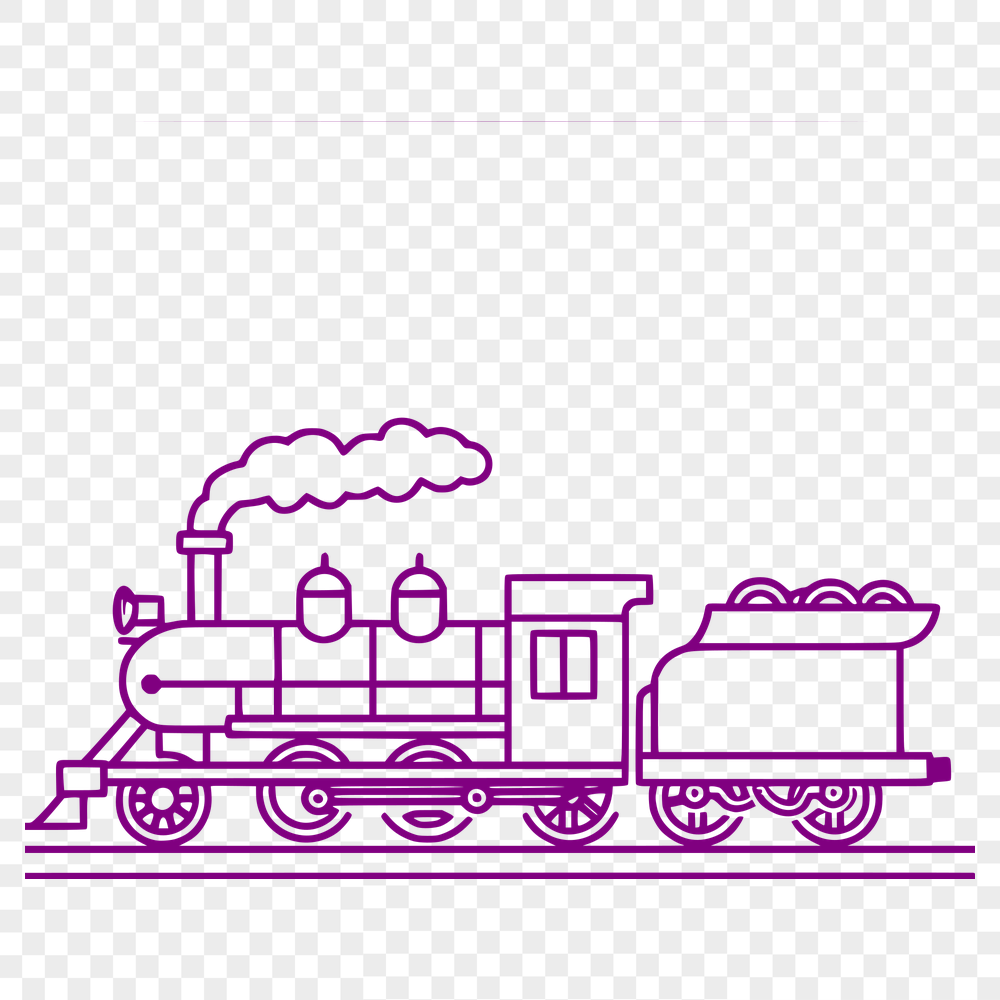 Free Unique Train Illustration