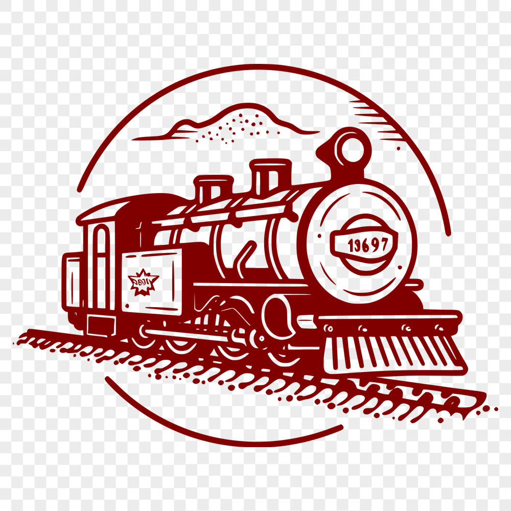 Creative Train Vector Art