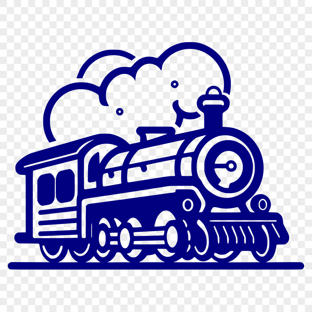 Free Creative Train Vector Image