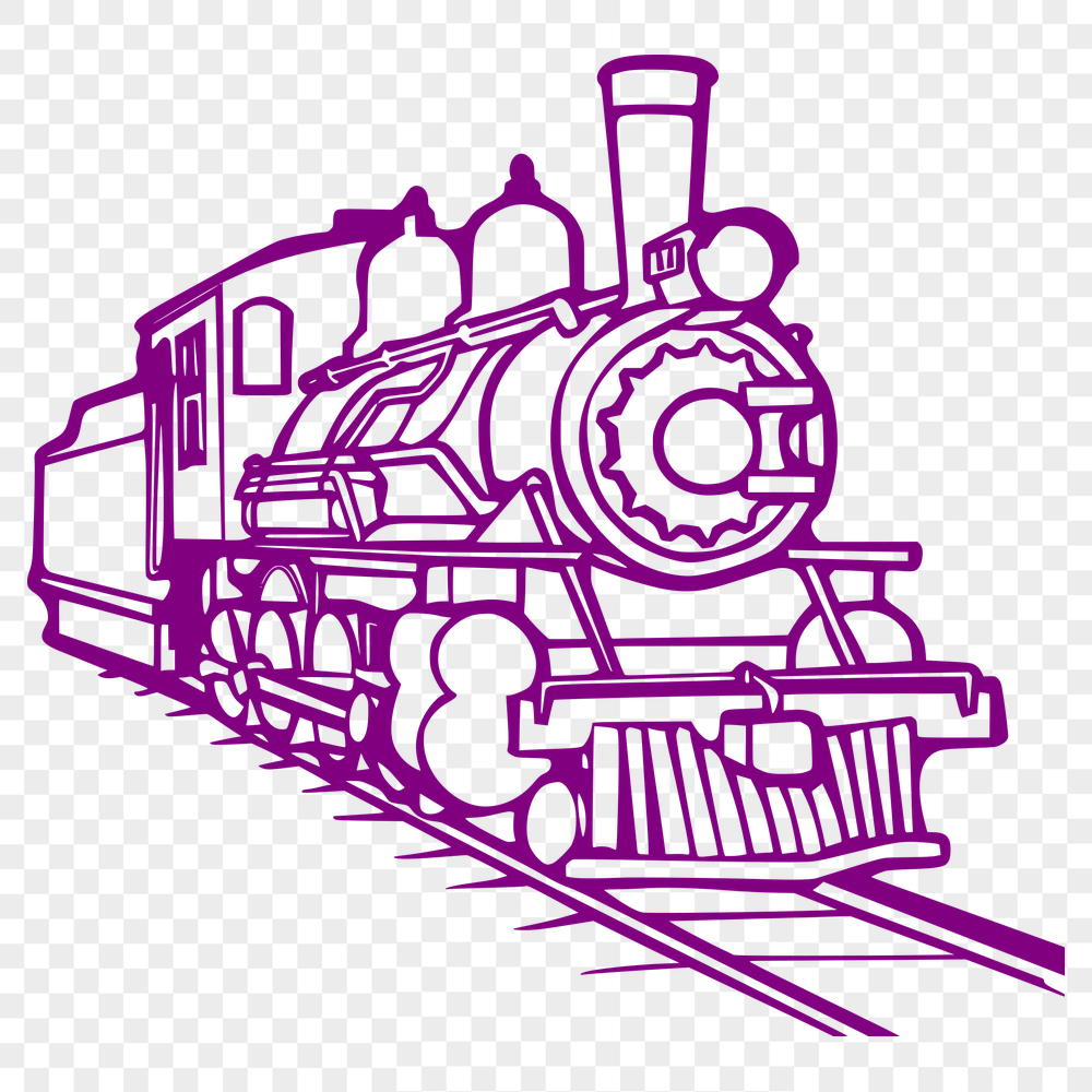 Creative Train SVG, PNG, PDF And DXF Files