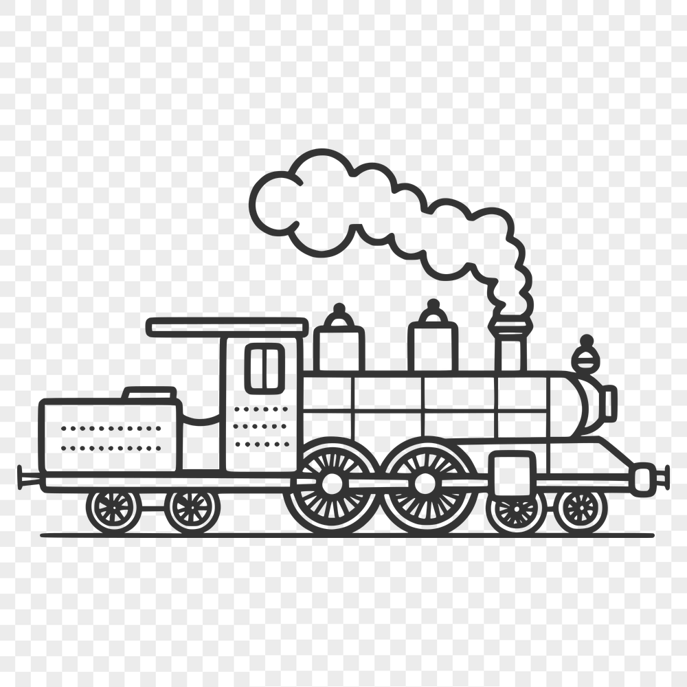 Beautiful Train Printable Image