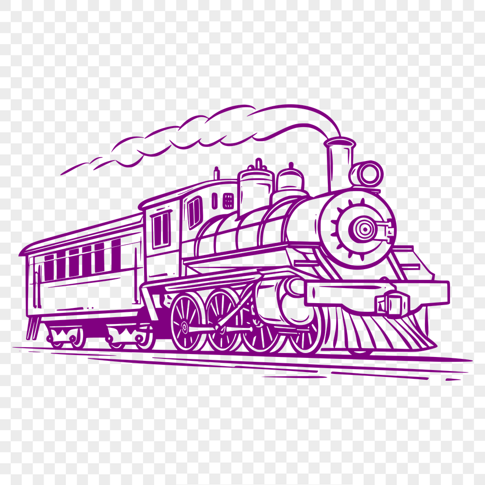 Free Free Train Vector Drawing