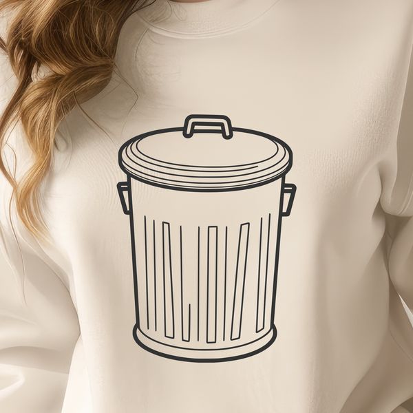 Beautiful Bin Illustration for Designs Vector illustration of a trash can with lid, suitable for clip art designs in various formats.