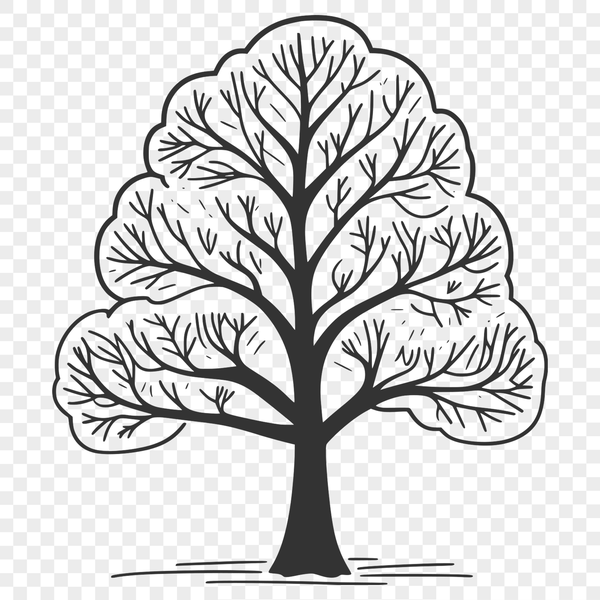 Beautiful Vector Tree Image Download A scalable graphic representation of a tree in vector format.