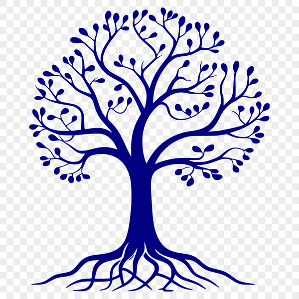 A stylized illustration of a tree with a simple trunk and branches.