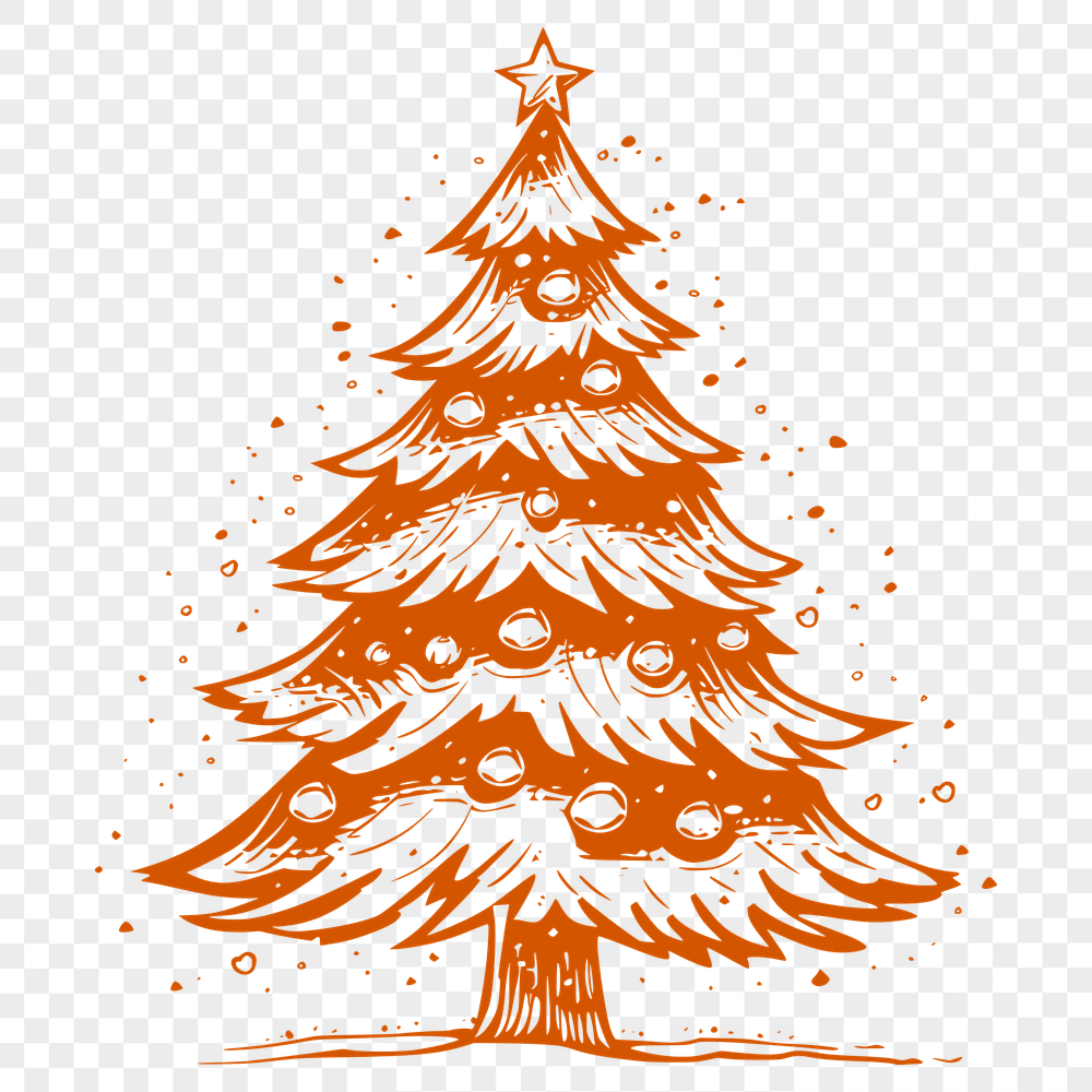 Free Unique Christmas Tree Vector Art