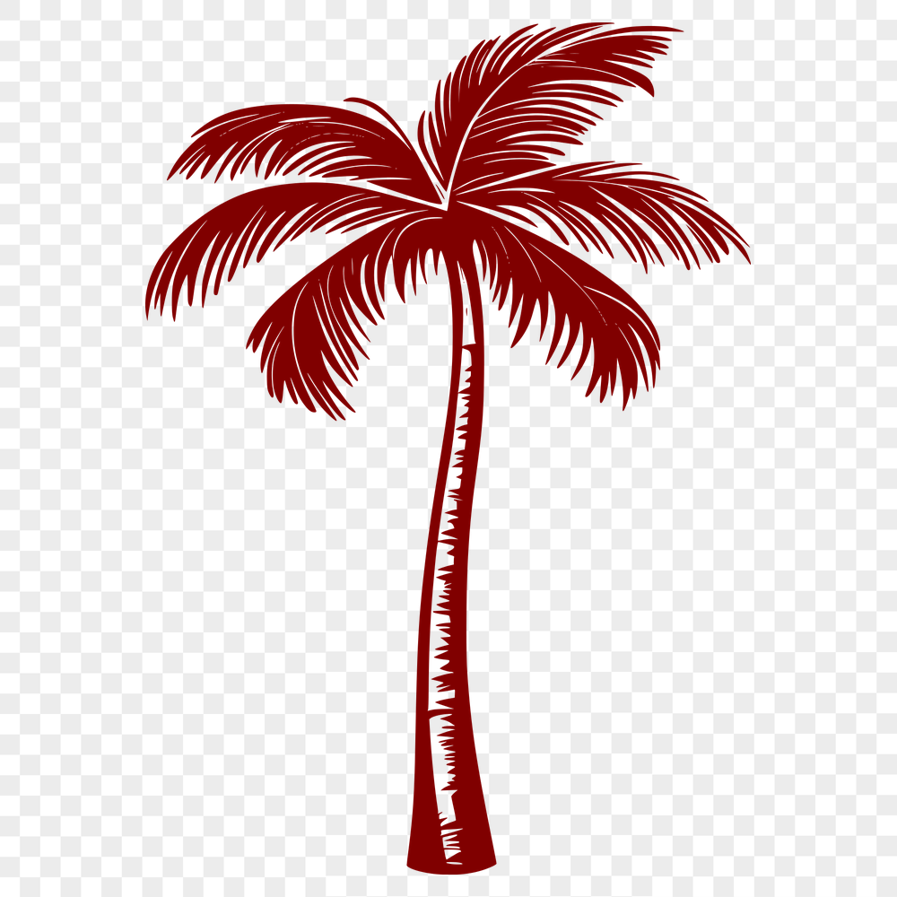 Unique Palm Tree In SVG - For Free Download, Commercial Use