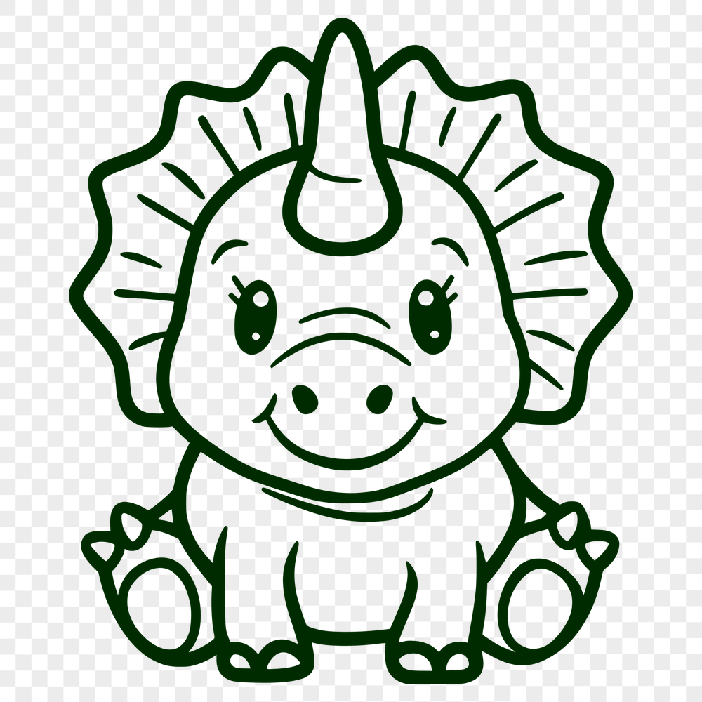 Free Triceratops Clip Art