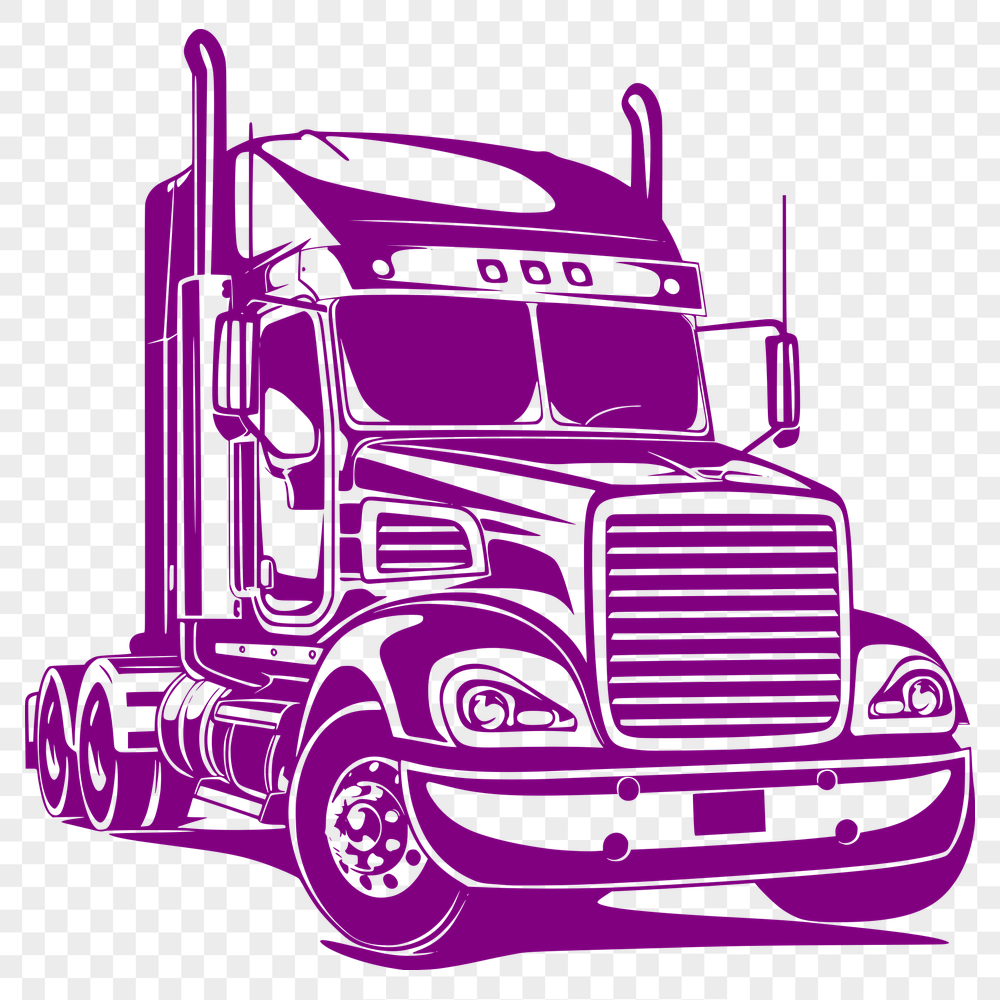 Stunning Truck Vector Drawing