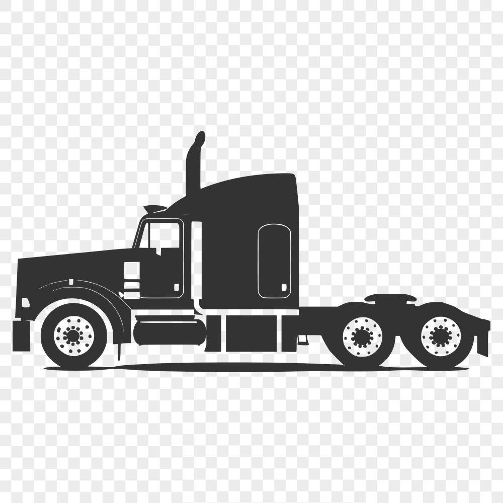 Artistic Truck Vector Drawing