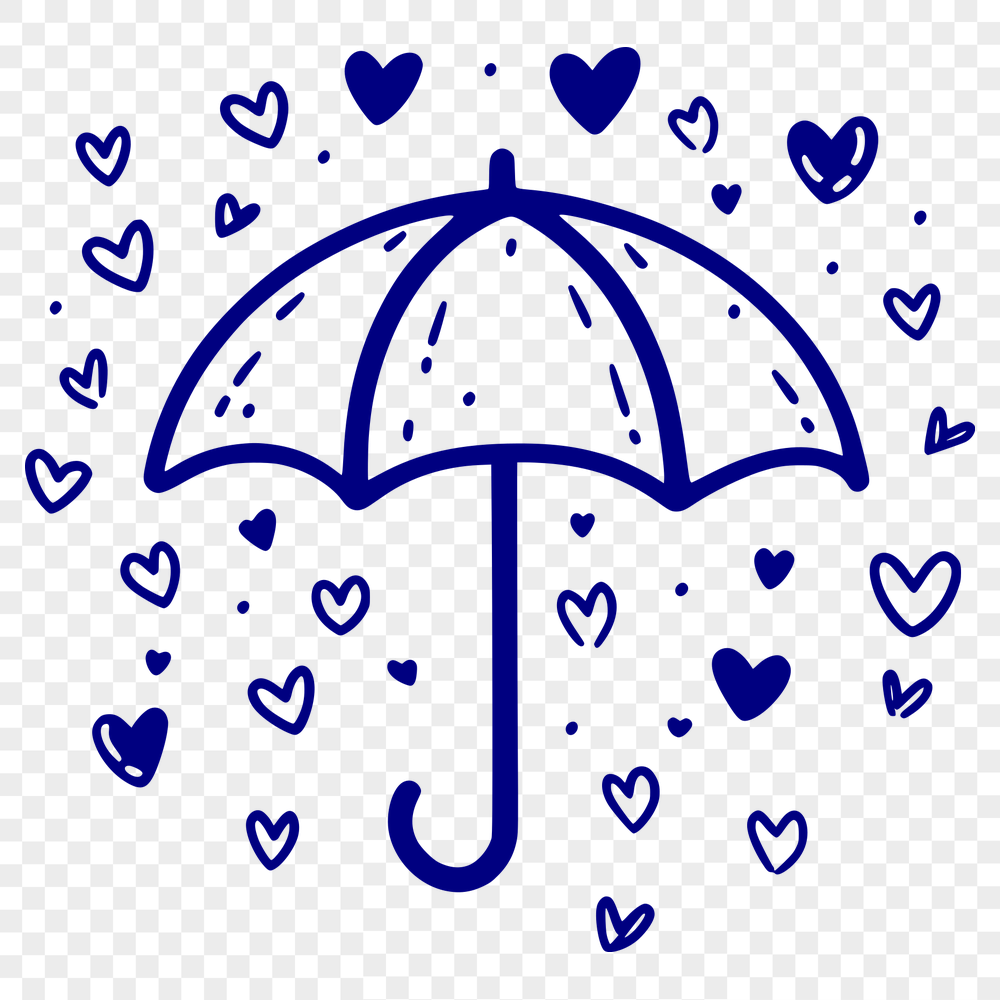 Creative Rain Digital Artwork - Free DXF Download