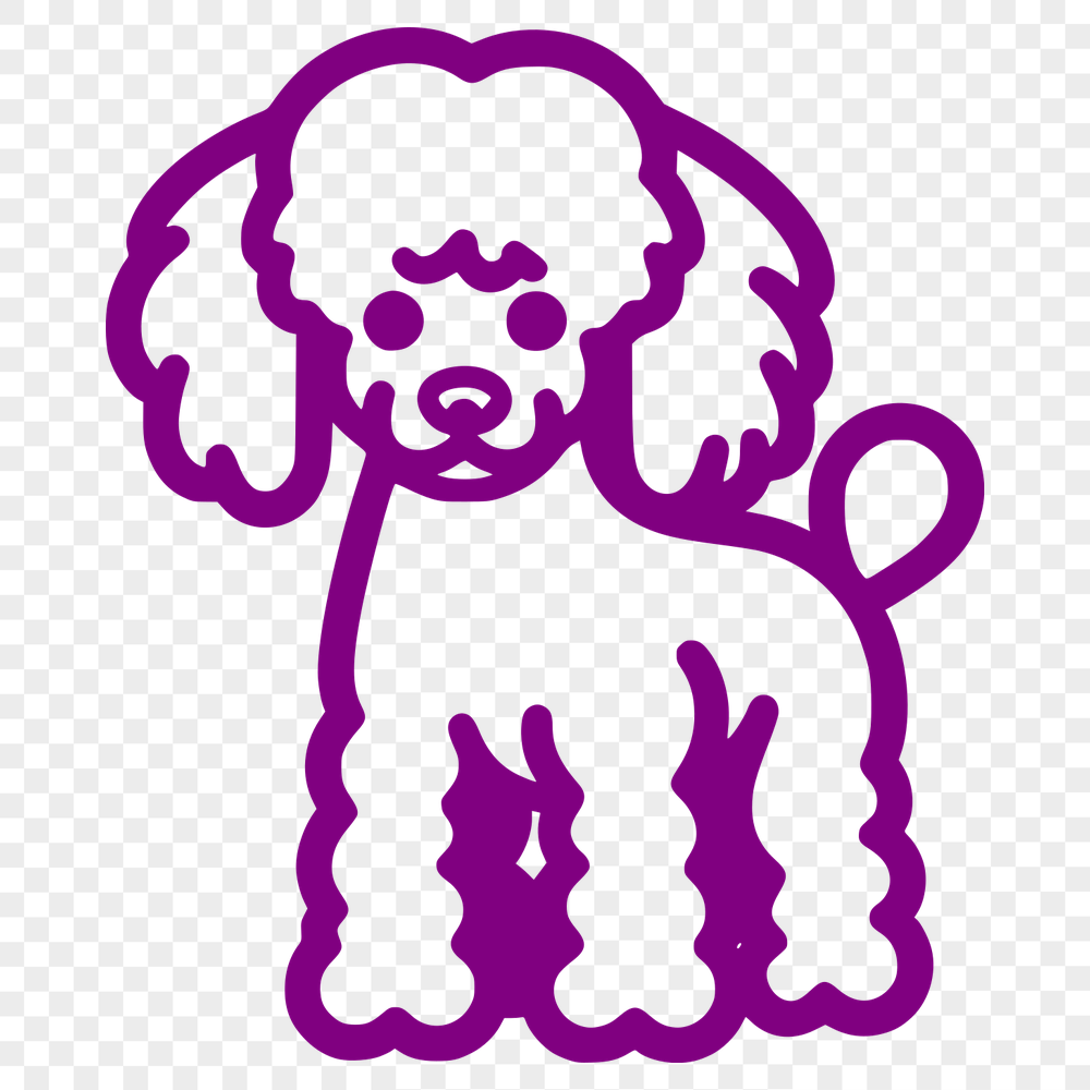 Free Artistic Poodle Decal