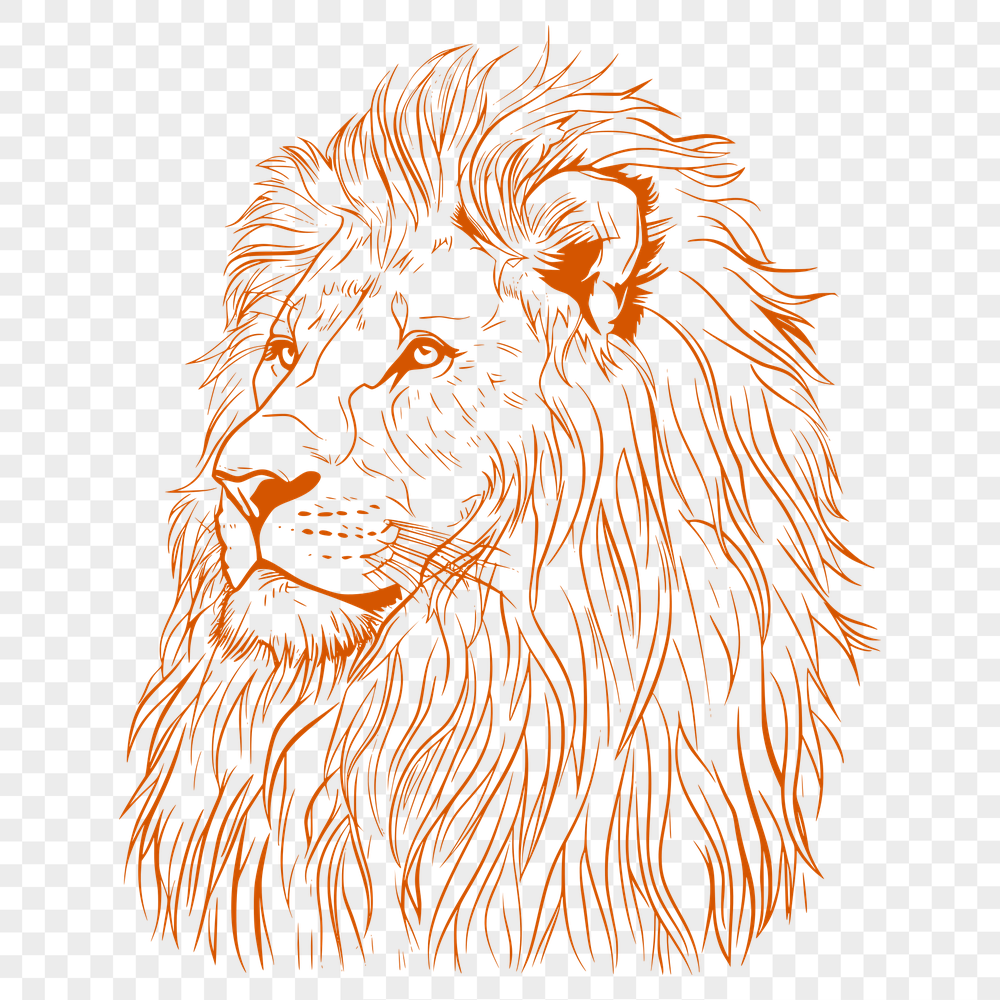 Unique Lion - For Procreate Project