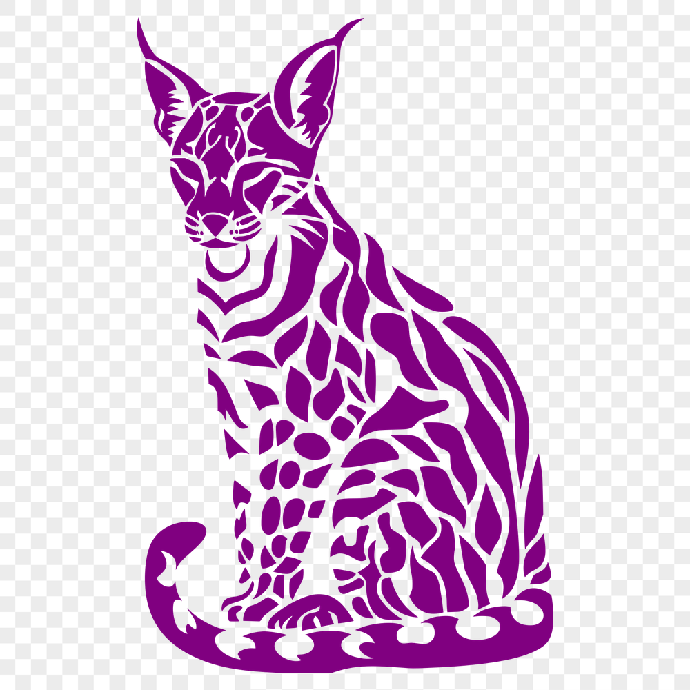 Free Big Cat - For Laser Engraver Project