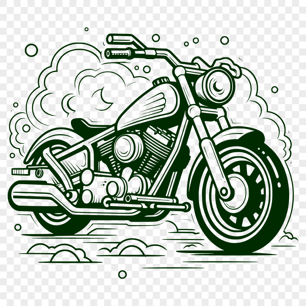 Unique Motorbike - For Procreate Project