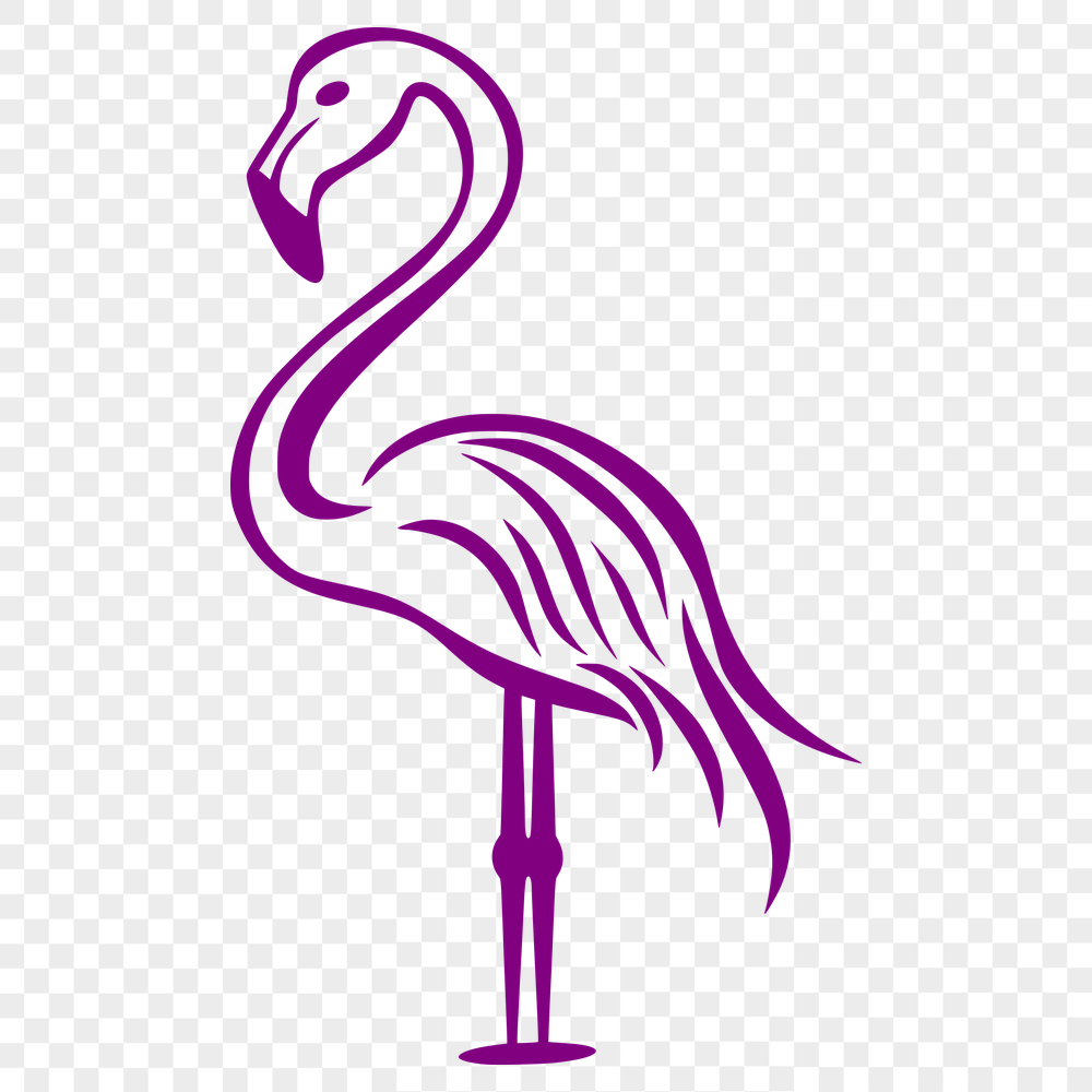 Free Unique Flamingo Vector Image