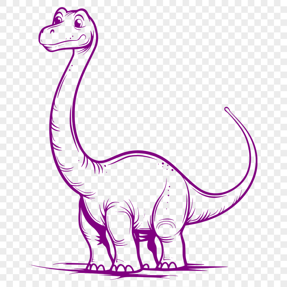 Beautiful Brachiosaurus - For Procreate Project