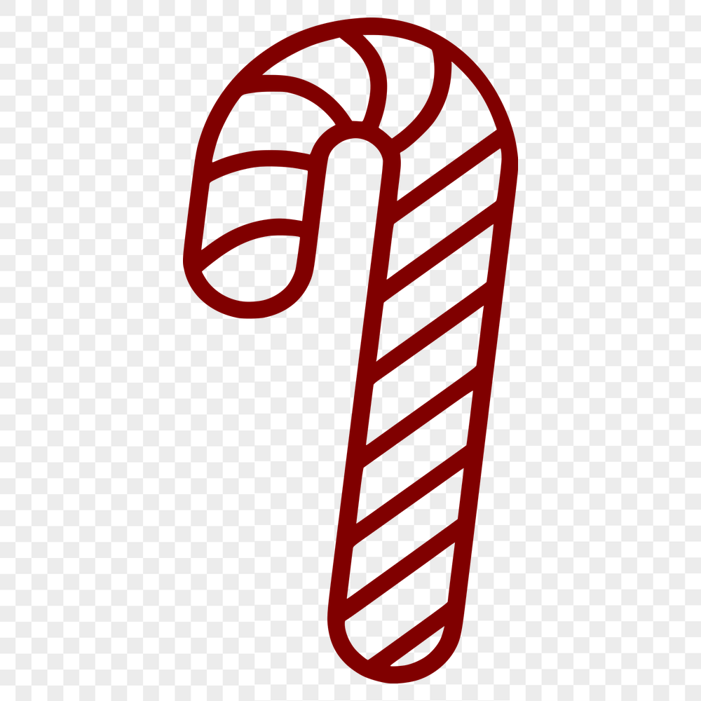 Candy Cane In PDF For Download, Free Commercial Use