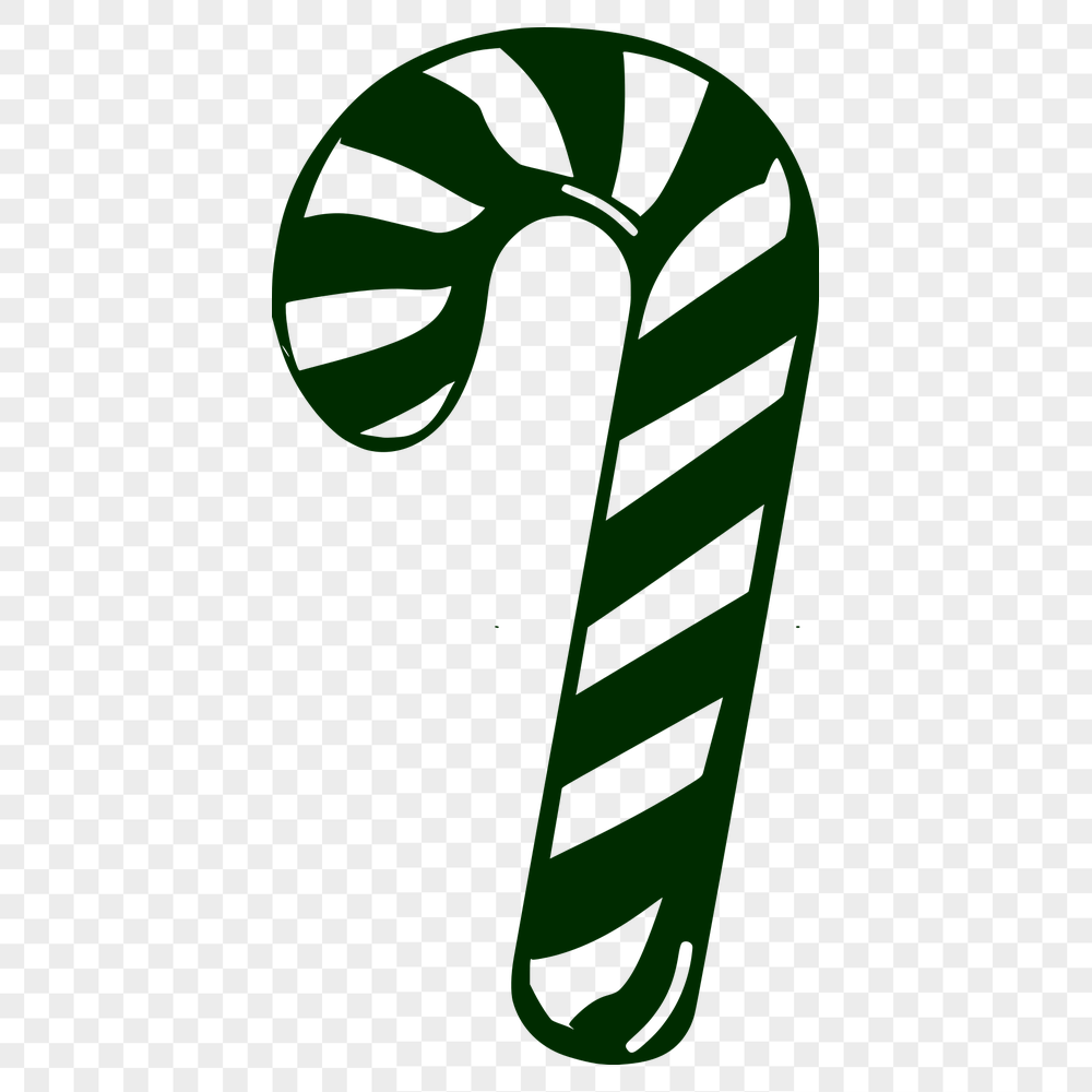 Beautiful Candy Cane Digital Artwork In DXF For Free Download