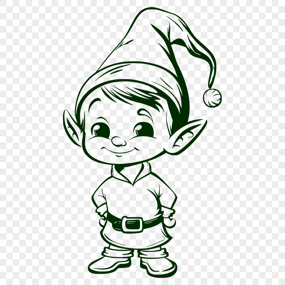 Stunning Elf In PDF And PNG